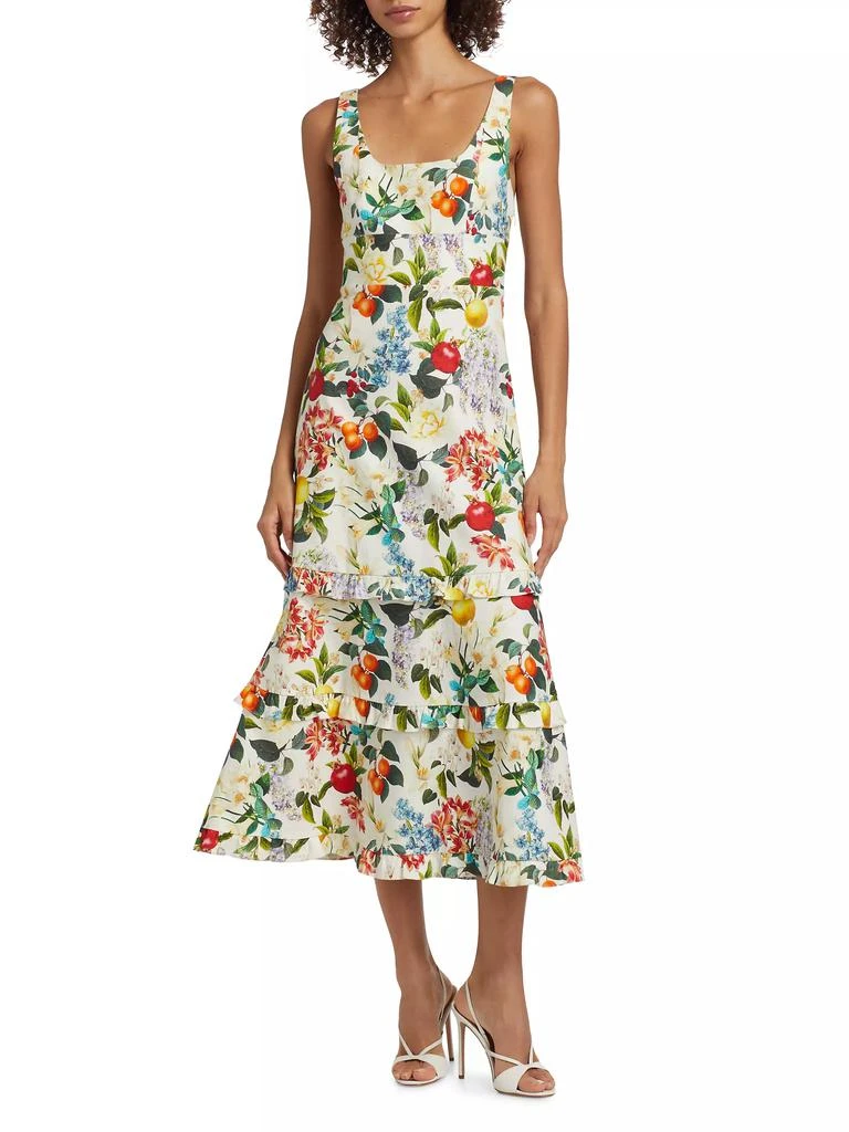 Sachin & Babi Caterina Printed Tiered Midi-Dress 2