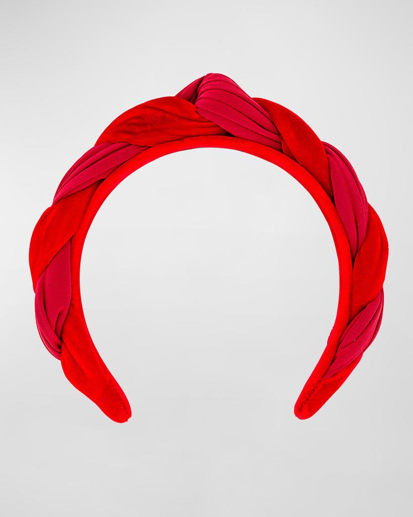 Alexandre de Paris Twisted Knot Velvet Headband