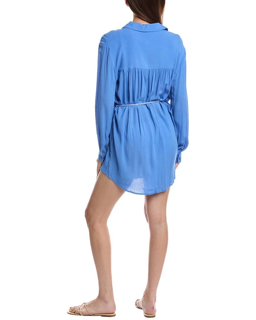 Ibiza IBIZA Tie Belt Button Up Shirt Cover-Up 2