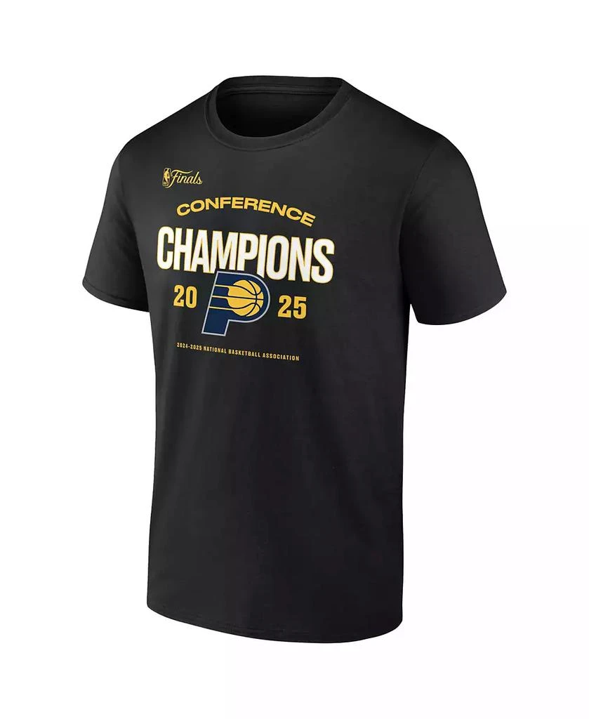 Fanatics Men's Black Indiana Pacers 2025 NBA Eastern Conference Champions Roster Buzzer Beater T-Shirt 2