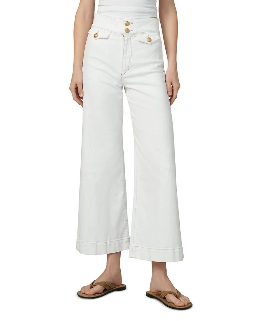 Joe's Jeans The Ellia High Rise Wide Leg Ankle Jeans in Milk 1