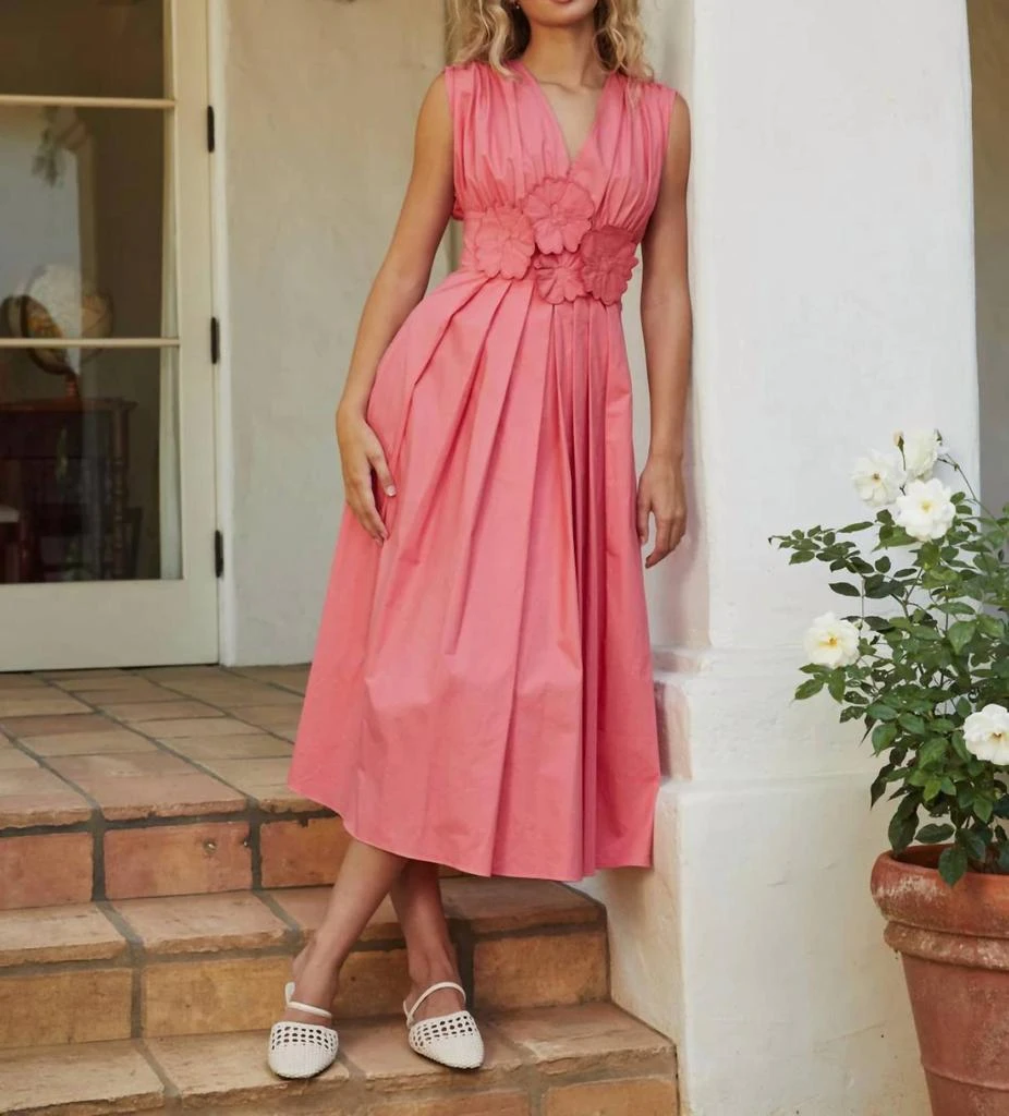 Lotus Mini Dress In Navy/pink  On Sale Now with Up to 32% Off | Discover  Exclusive Deals & Savings at BeyondStyle  Authentic Lucy Paris  female|women|women's apparel & accessories with Limited-Time