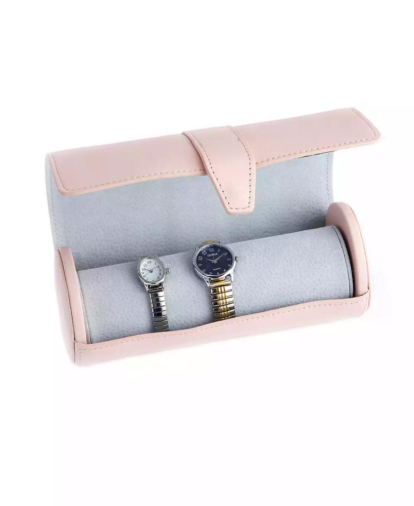ROYCE New York Suede Lined Travel Watch Roll