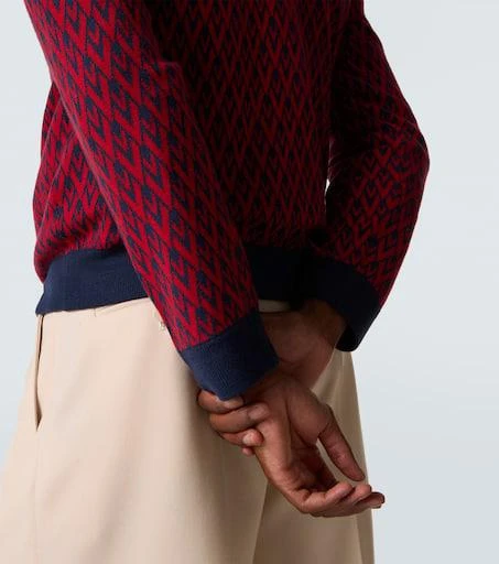Valentino Toute La V virgin wool jacquard sweater 6