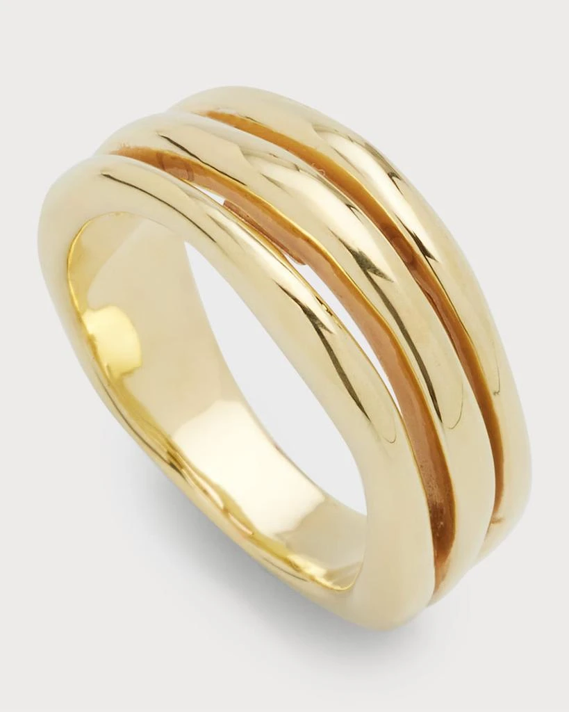 Ippolita Smooth Squiggle Triple Band Ring in 18K Gold 3