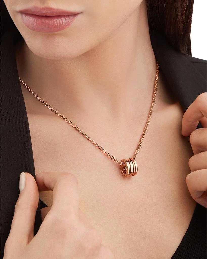 BVLGARI B.Zero1 Pendant Necklace in Pink Gold 5