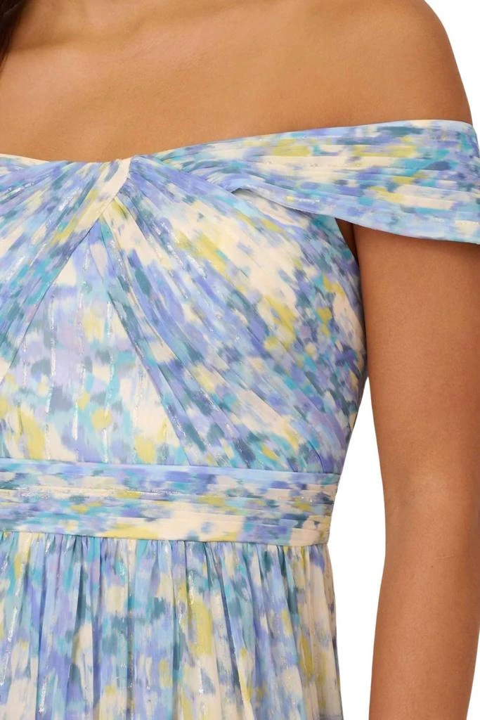 Adrianna Papell Adrianna Papell - Off The Shoulder Chiffon Gown 3
