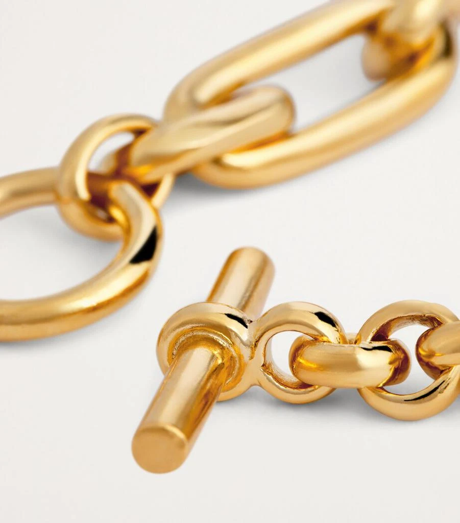 TILLY SVEAAS Gold-Plated T-Bar Watch Chain Necklace 5