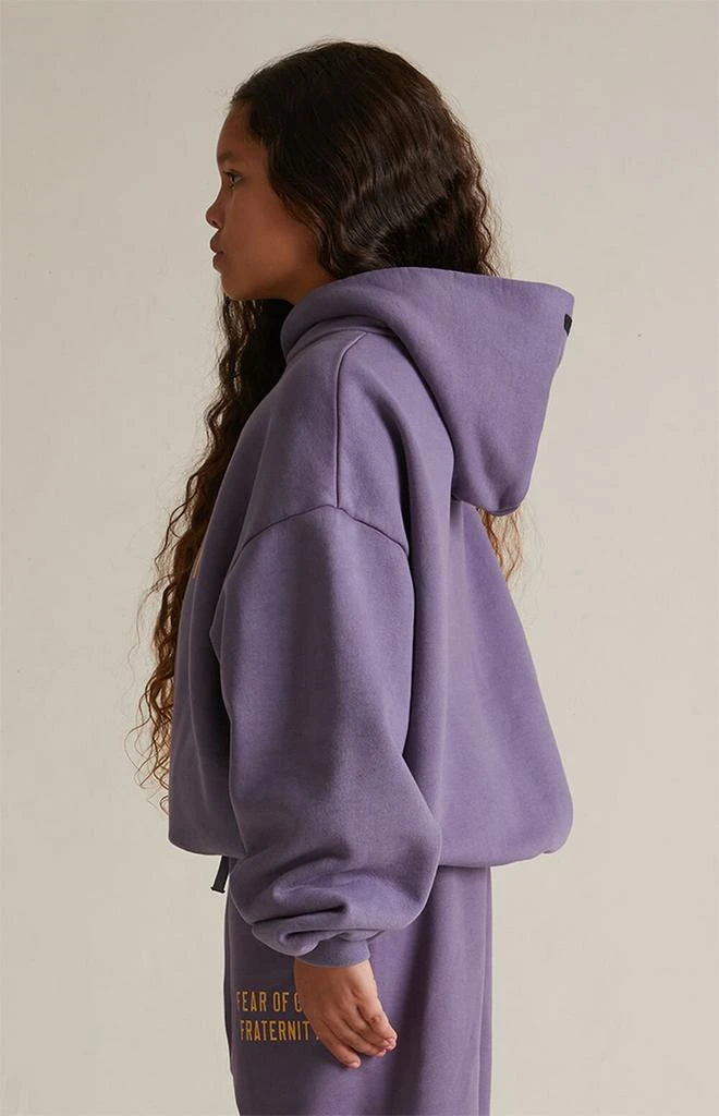 Essentials Kids Lavender Heavy Fleece Hoodie 3