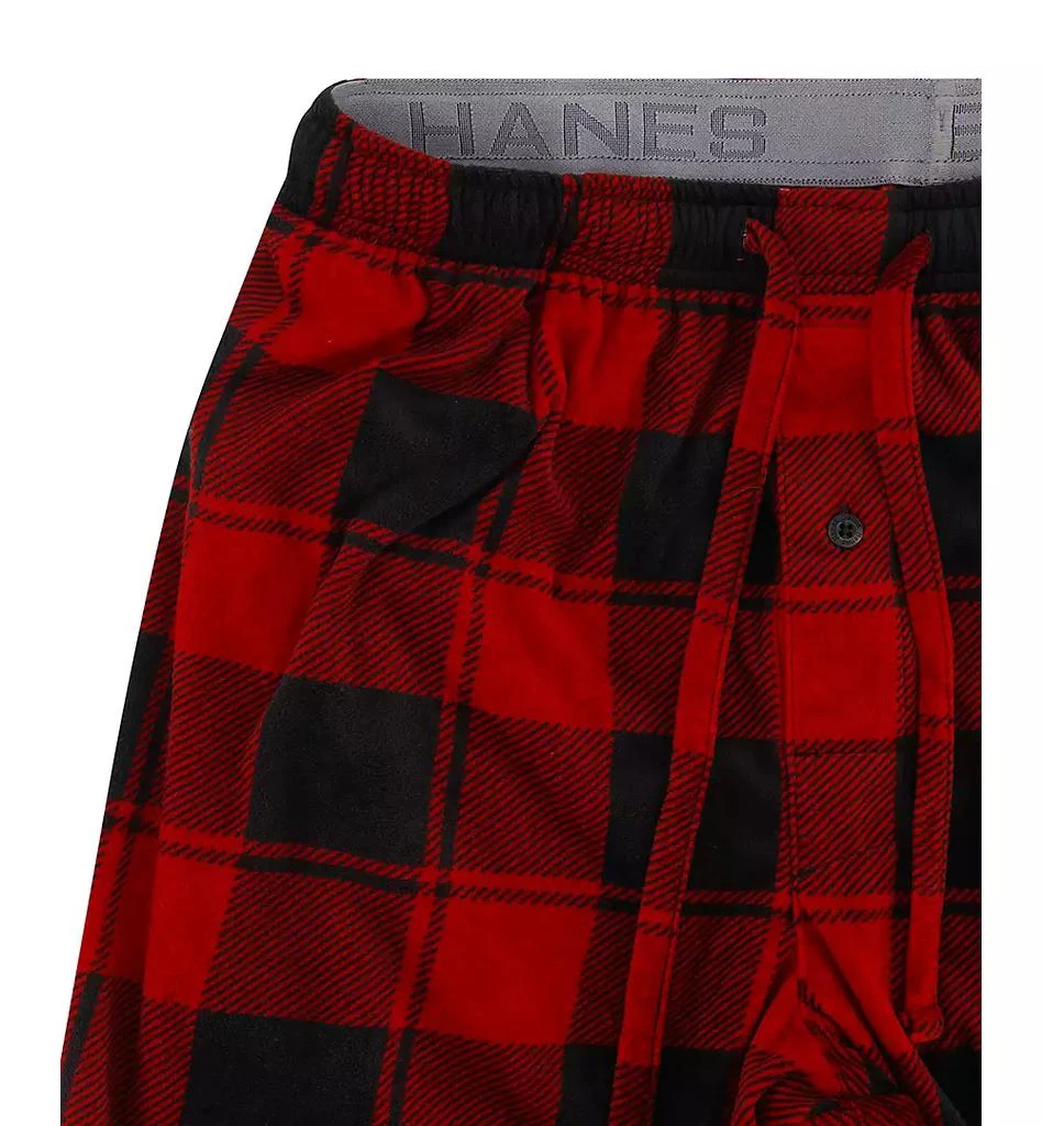 Hanes Men's Ultra Soft Plaid Brushed Fleece Pajama Pants 4