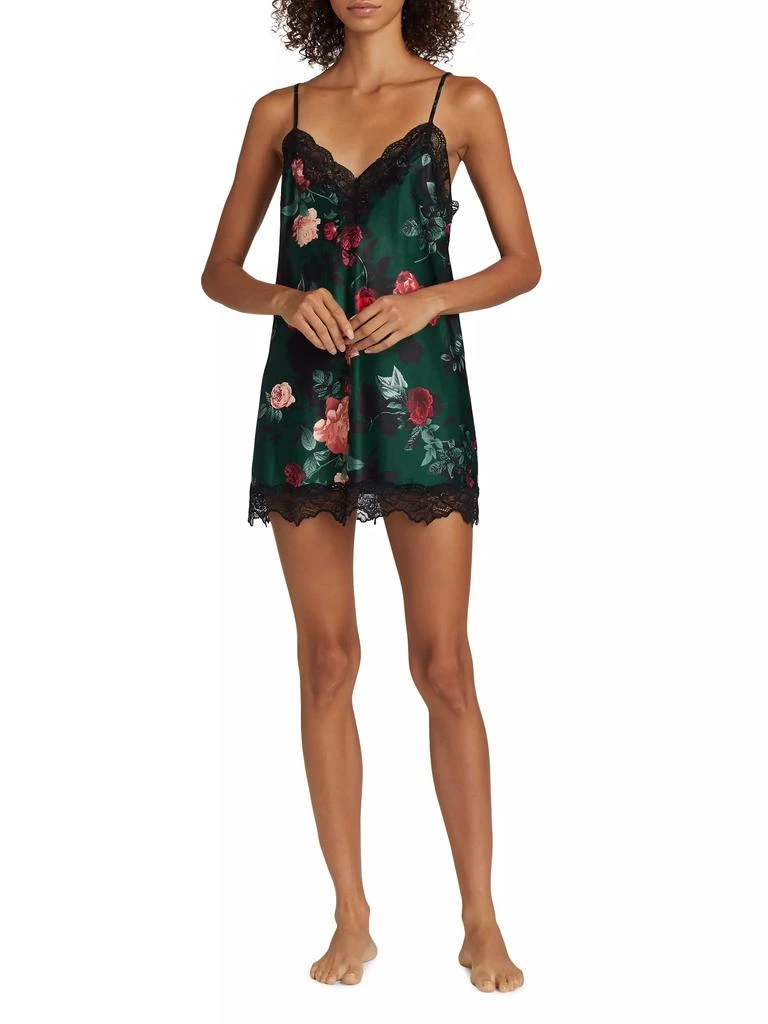 In Bloom Elora Floral Satin Chemise 2