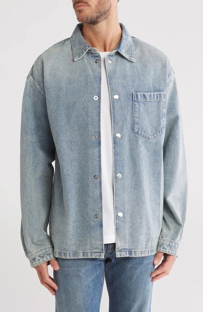 Purple Brand Nonstretch Cotton Denim Shirt Jacket 1