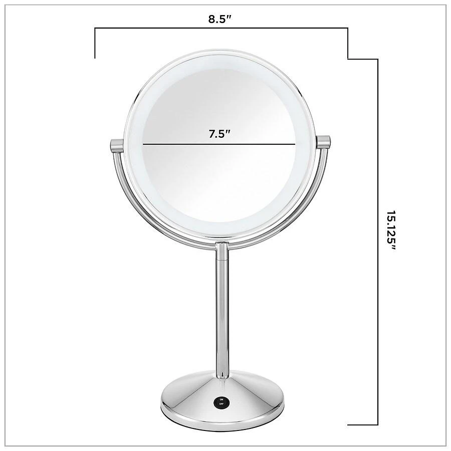 Conair Polished Chrome Mirror 3
