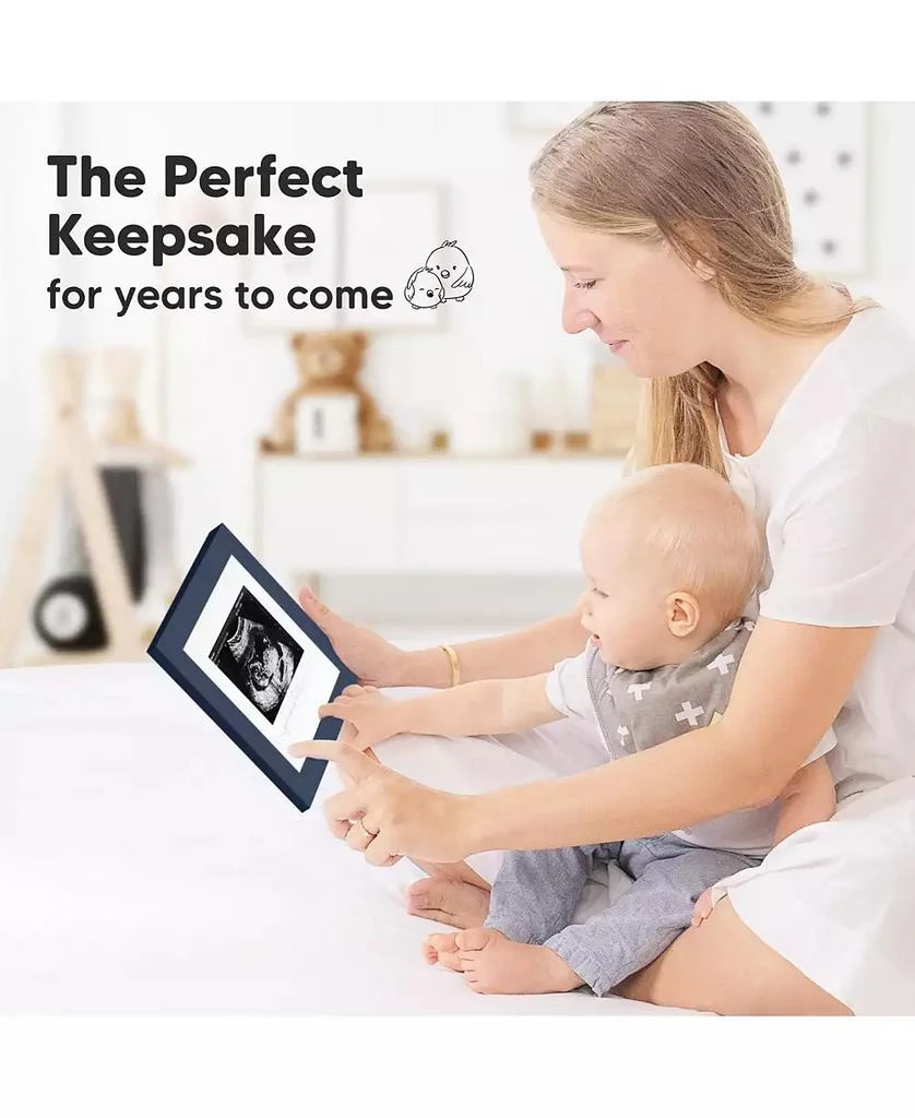 KeaBabies Solo Baby Sonogram Picture Frame, Modern Ultrasound Picture Frames, Pregnancy Announcements Sonogram Frame 11