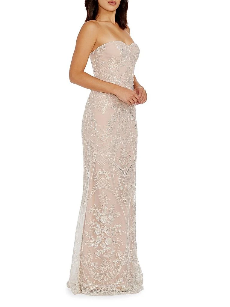 open lace back dress Dress The Population Kai Gown - Red