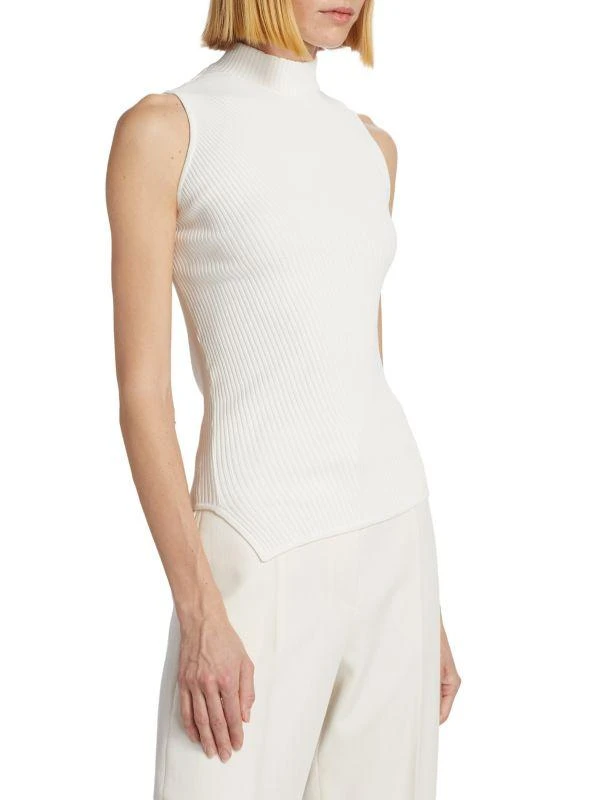 Totême Asymmetric Rib-Knit Top 3