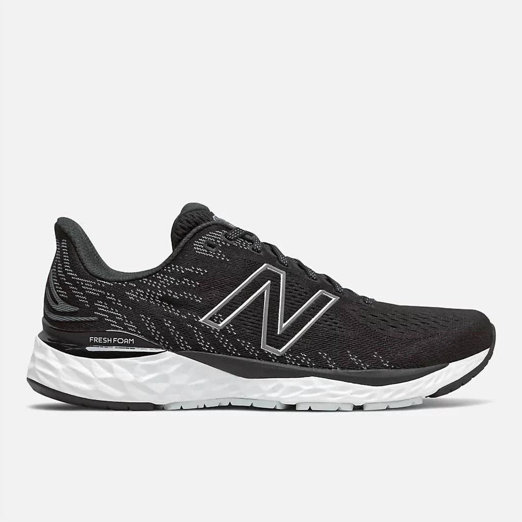 New Balance Men's Fresh Foam 880V11 Running Shoes - D/medium Width In Black/cyclone 1