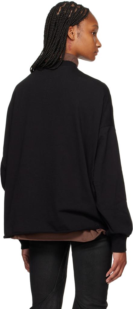 Rick Owens Black Lido Crater Sweatshirt - Hoodies - Free Shipping