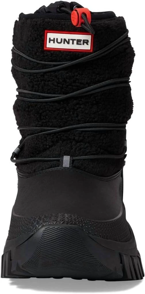 Hunter Women's Wanderer Short Sherpa Snow Boot In Black 3
