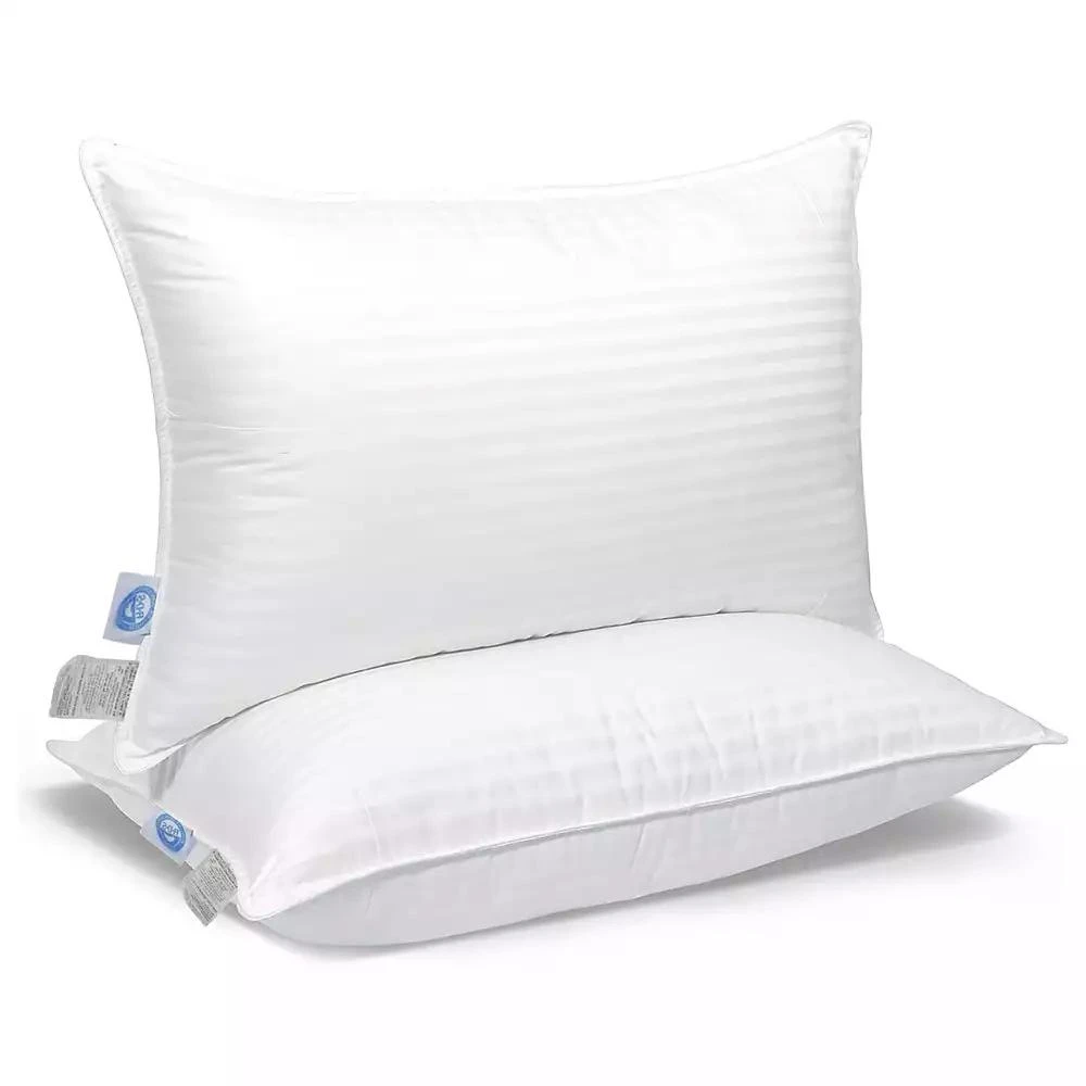 East Coast Bedding Cozy Dream Firm Goose Feather Down Pillow Support Set of 2 1