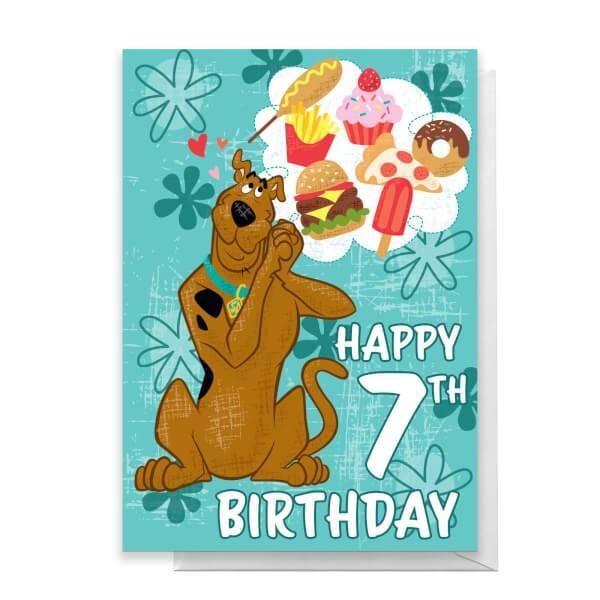 Original Hero Scooby Doo 7th Birthday Greetings Card
