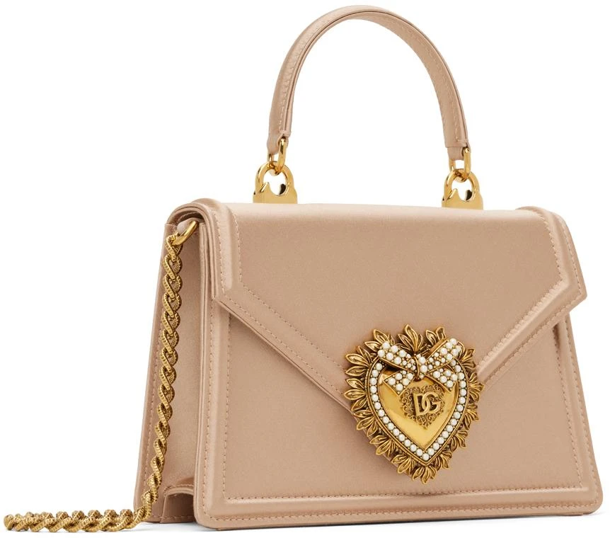 Dolce & Gabbana Beige Small Satin Devotion Bag 2