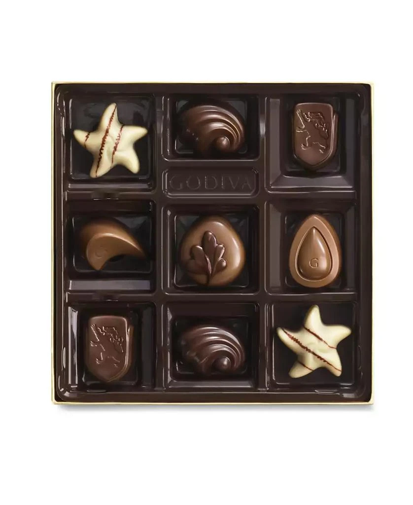 Godiva Ballotin Assorted Chocolate Gold-Tone Ribbon Gift Box, 9 Piece 3
