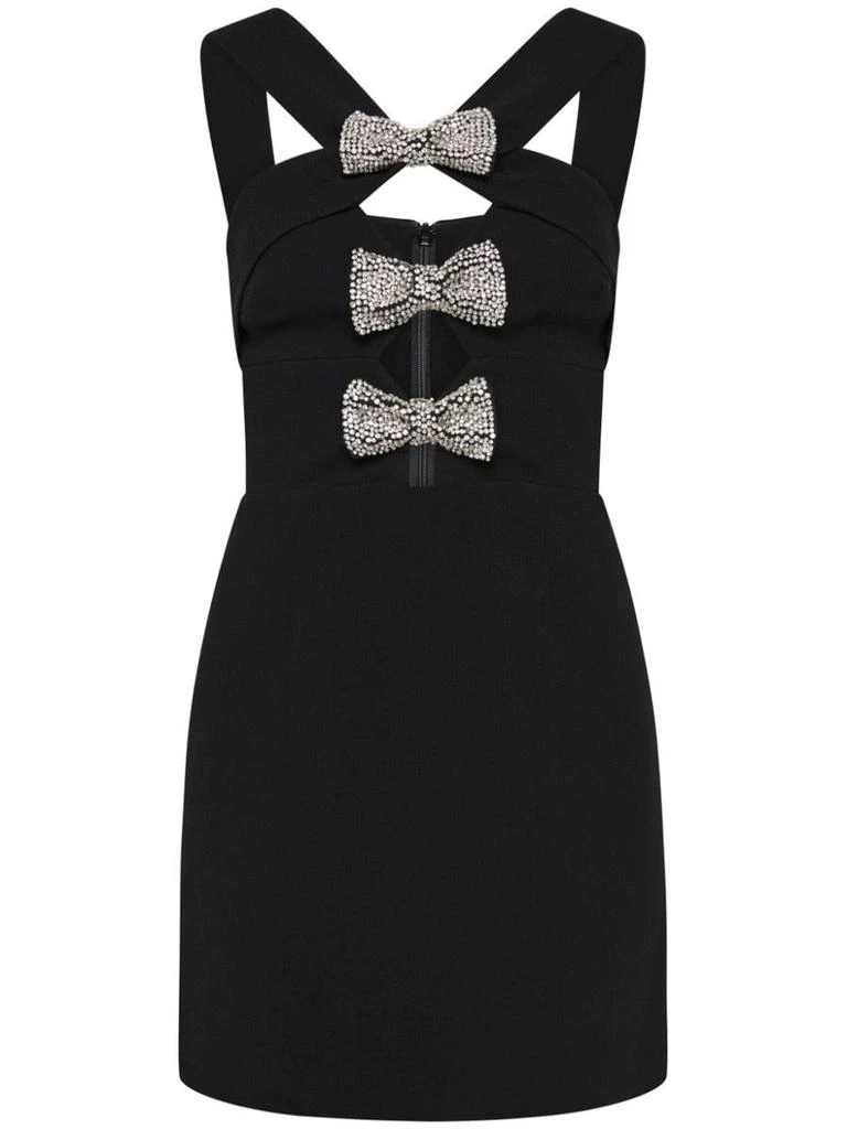 kiss little black dress Rebecca Vallance-Giovanna Cut Out Mini Dress-Black with Crystal Embell   Encounter