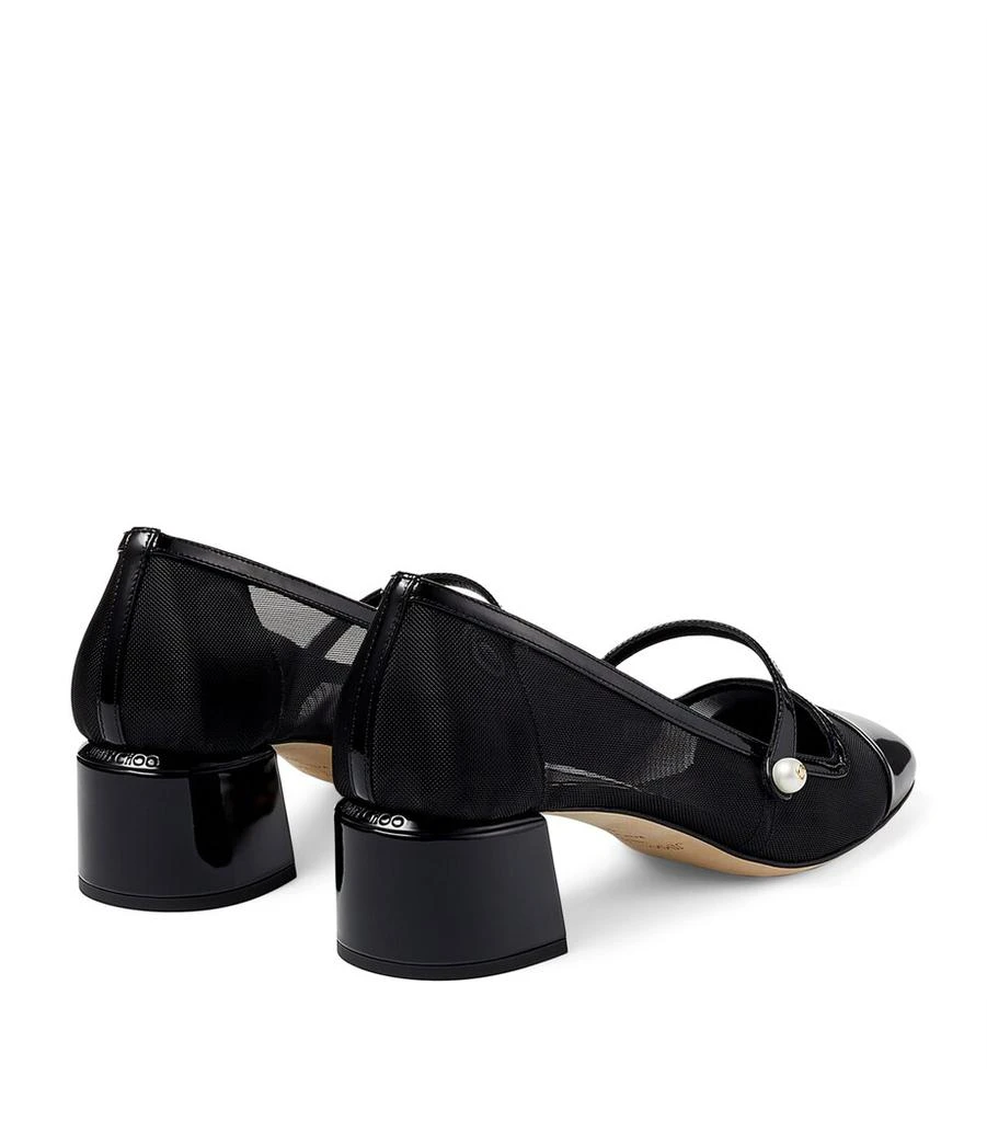 Jimmy Choo Elisa 45 Leather Mary Jane Heeled Pumps 2