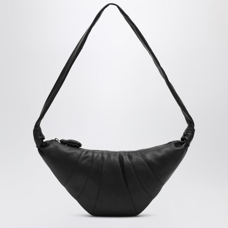 Lemaire Medium Croissant bag in black leather