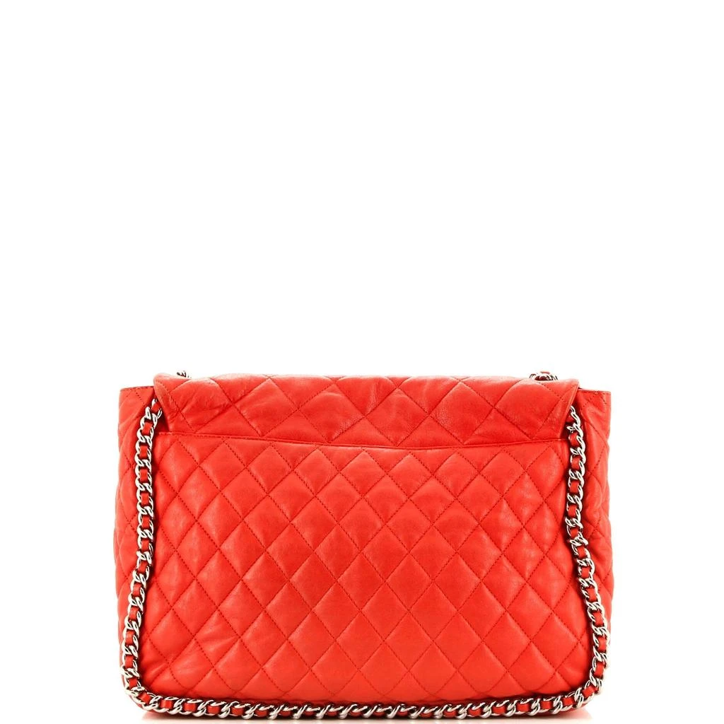 Chanel Chain Around Flap Bag Quilted Leather Maxi 3