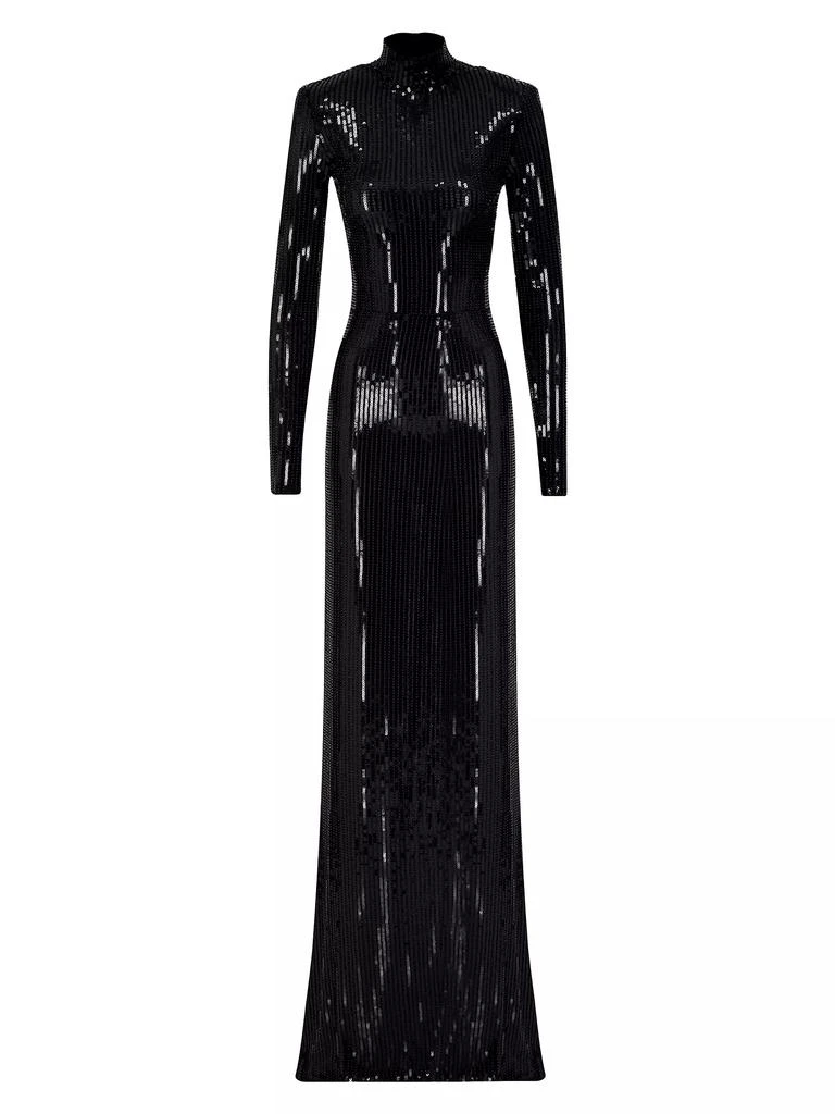 The New Arrivals Ilkyaz Ozel Donyale Sequined Backless Dress 1