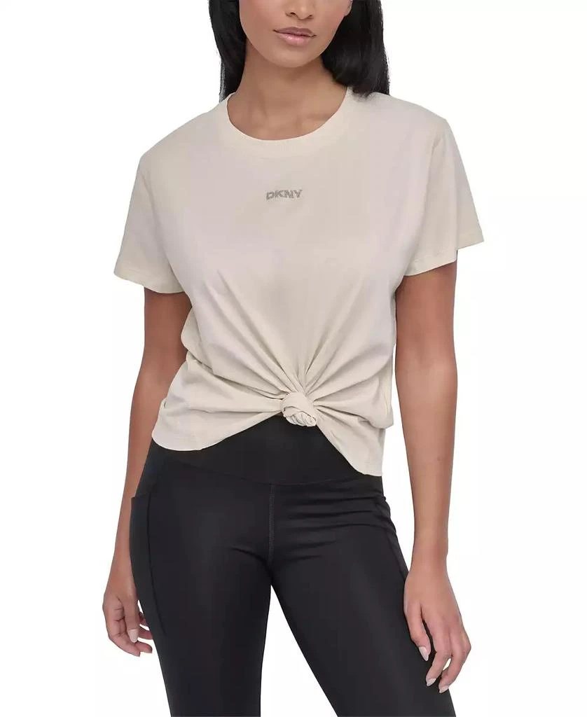 DKNY Women's Studded-Logo T-Shirt 3
