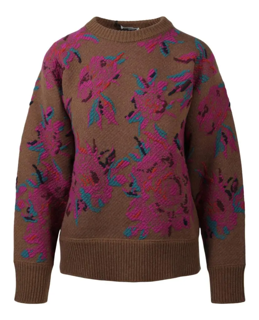 Salvatore Ferragamo Floral Wool Sweater