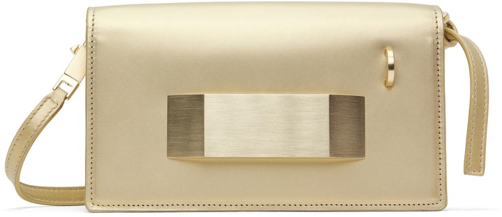 【Rick Owens】Hollywood Griffin ゴールドショルダーバッグ Rick Owens Gold Hollywood Griffin Bag - Crossbody Bags