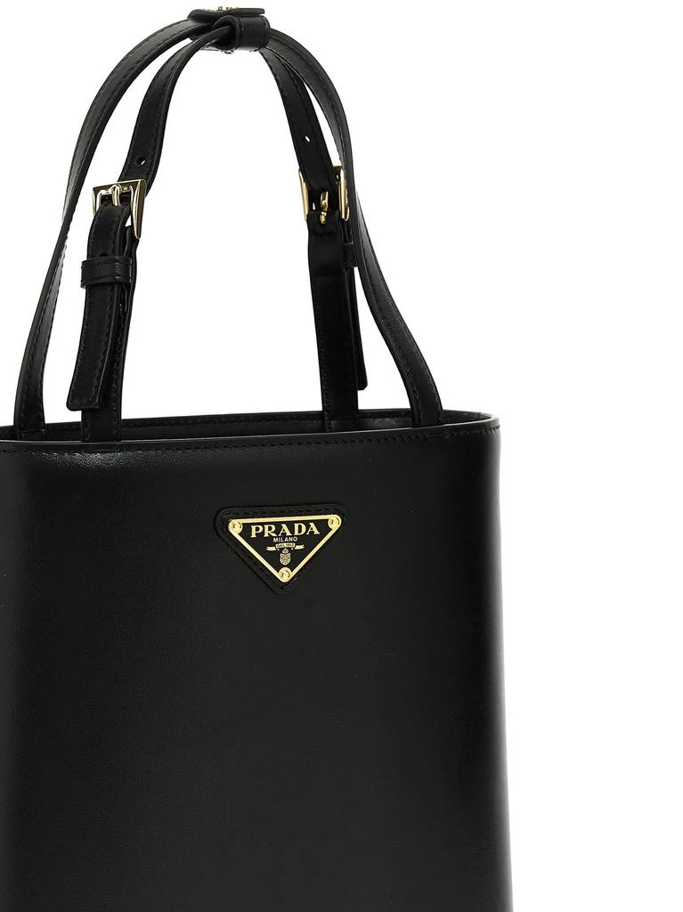 Prada Small Leather Logo Shopping Bag 3