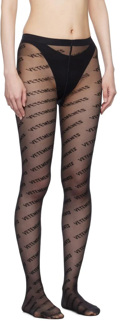 Vetements Black Wolford Edition Logo Tights 2