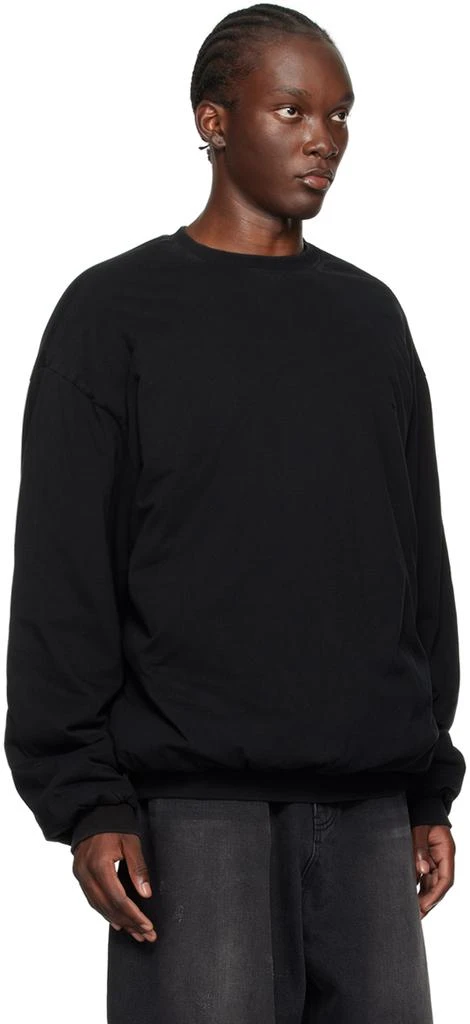 We11done Black Padded Sweatshirt 2