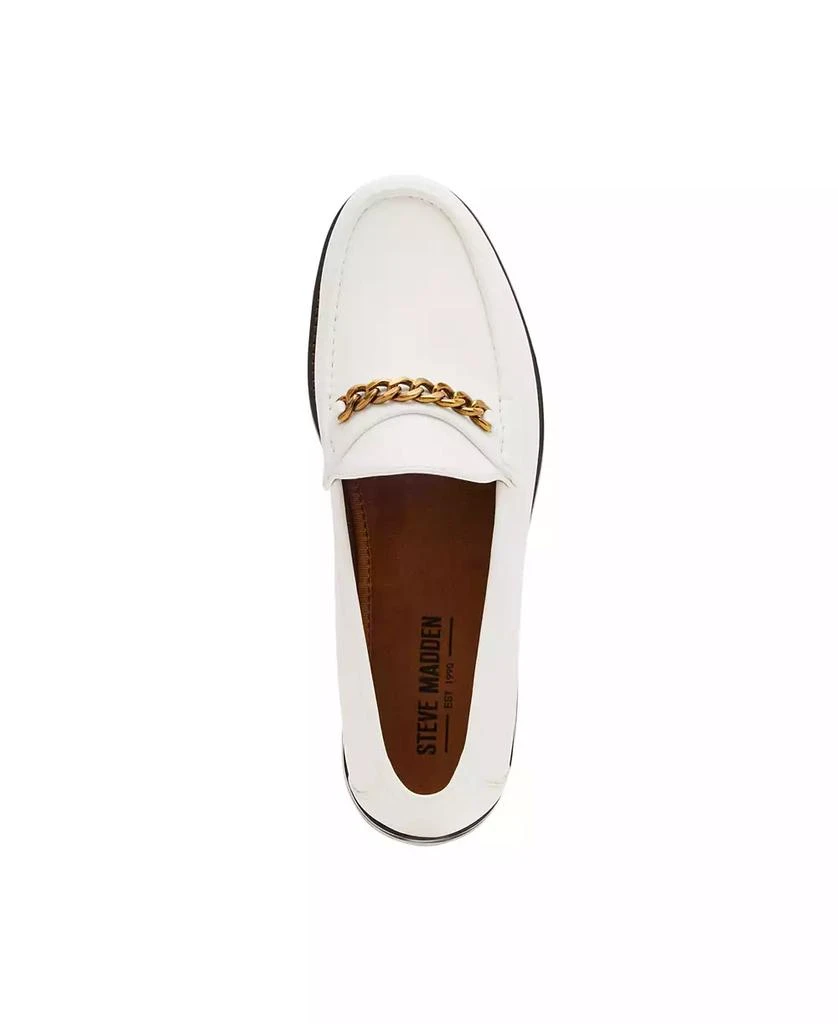 Steve Madden Men\'s Adonnis leather Penny Loafers size 9.5 LIGHTNING Tan Leather Round-Toe Slip-On Men main image 4