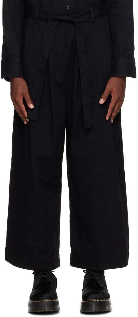 Naked & Famous Denim SSENSE Exclusive Black Trousers 1