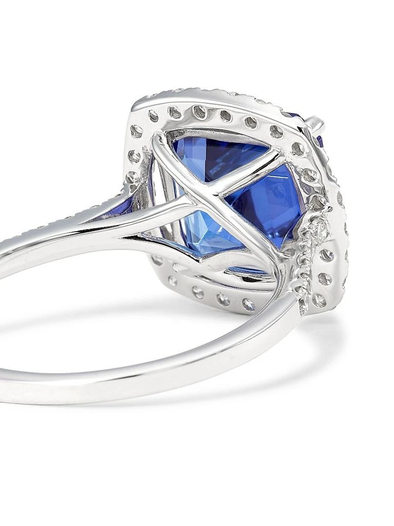 Saks Fifth Avenue Collection 14K White Gold, Tanzanite 
Diamond Ring 3