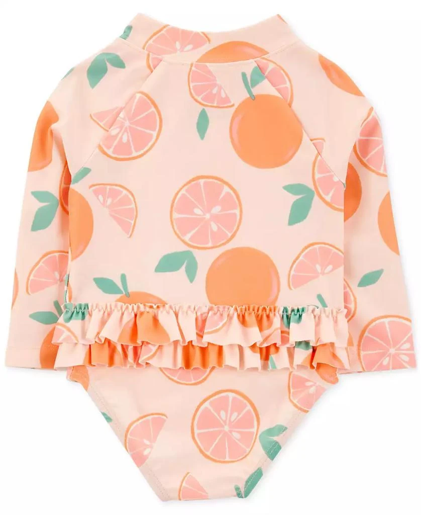 Carter's Baby Girls One-Piece Orange Slice Rash Guard Swimsuit 2
