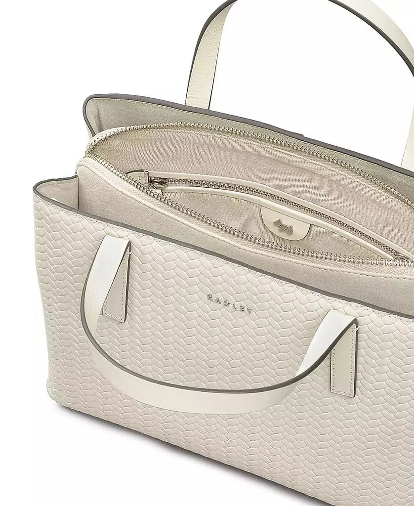 Radley Dukes Place Weave Emboss Medium Zip Top Satchel 4