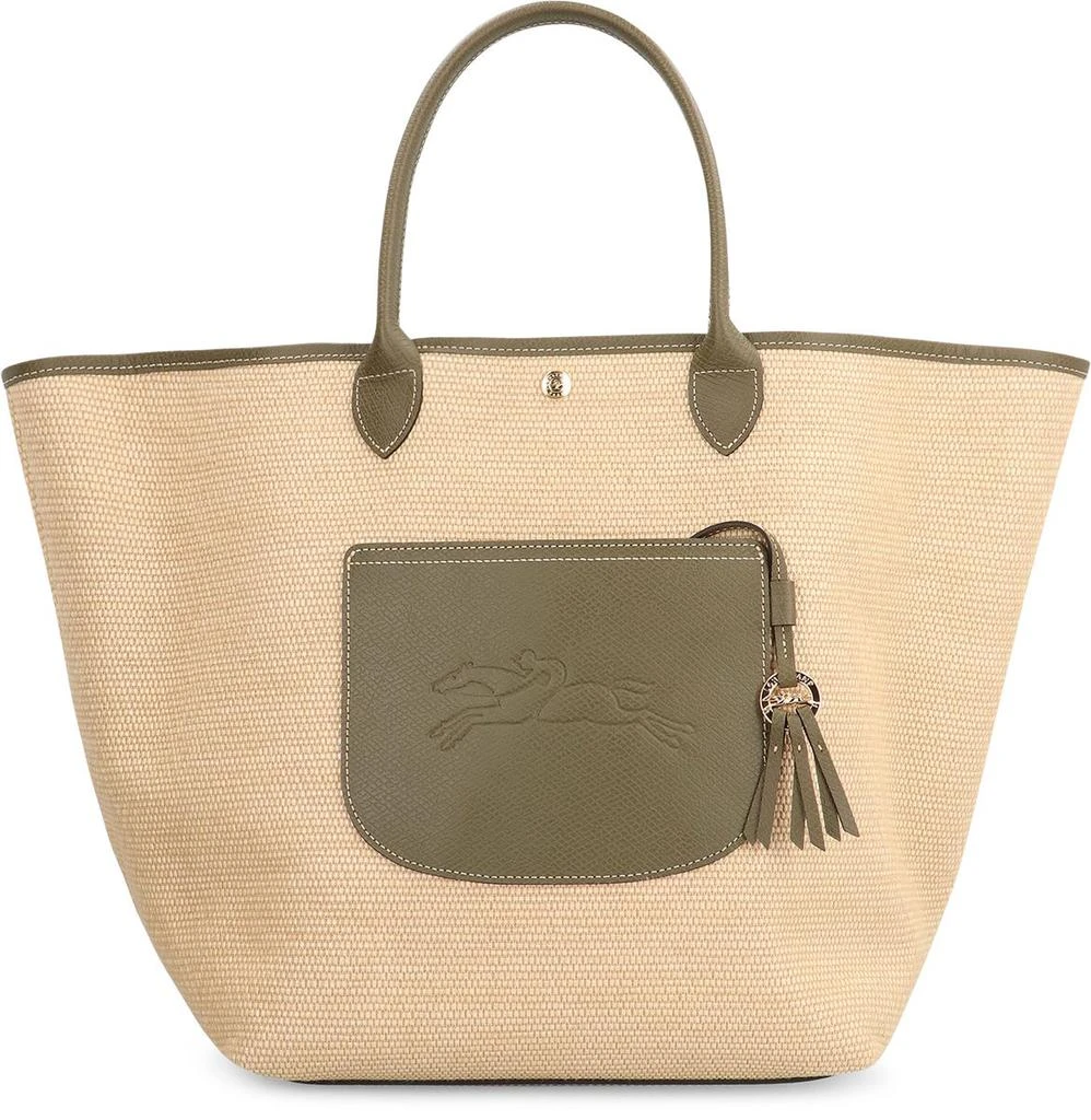 Longchamp Longchamp L Le Pliage Raffia Tote Bag 2