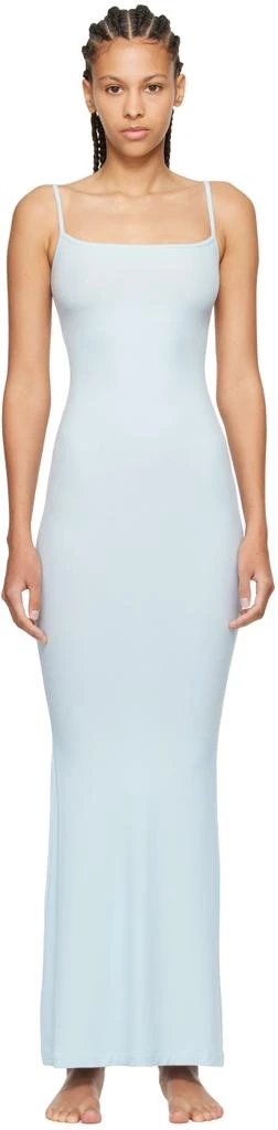 SKIMS Blue Soft Lounge Long Slip Maxi Dress 1