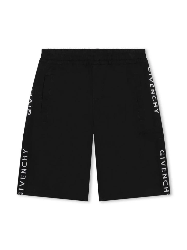 GIVENCHY KIDS Logo-tape bermuda shorts 1