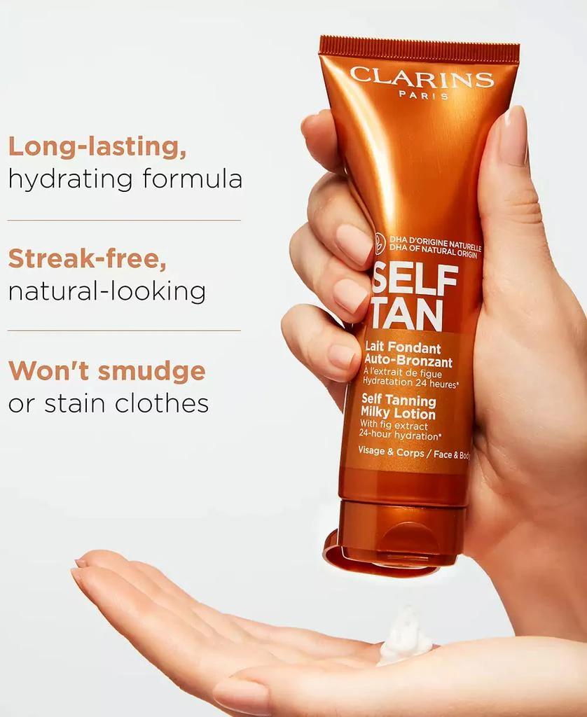 Clarins Self Tanning Face & Body Milky Lotion, 4.2 oz. 4