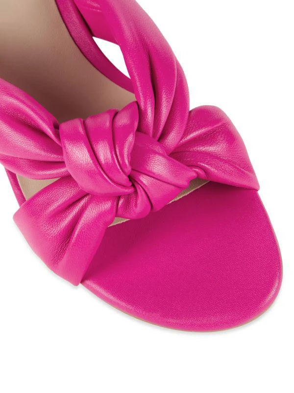 Stuart Weitzman Playa 35MM Leather Knot Sandals 6