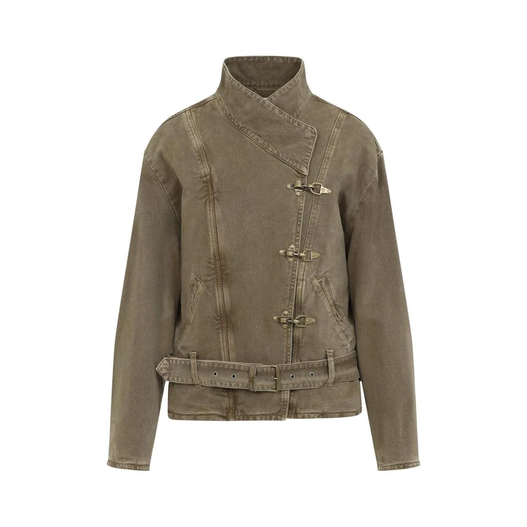 Isabel Marant Isabel Marant Celie Long Sleeved Belted Jacket 1
