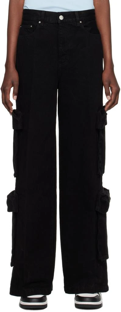 AMIRI Black Baggy Cargo Jeans 1